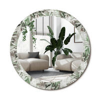 SPIEGEL Rund Ø 80 cm mit Aufdruck - Multicolor, Glas (80/80/0.4cm) - Wallfluent