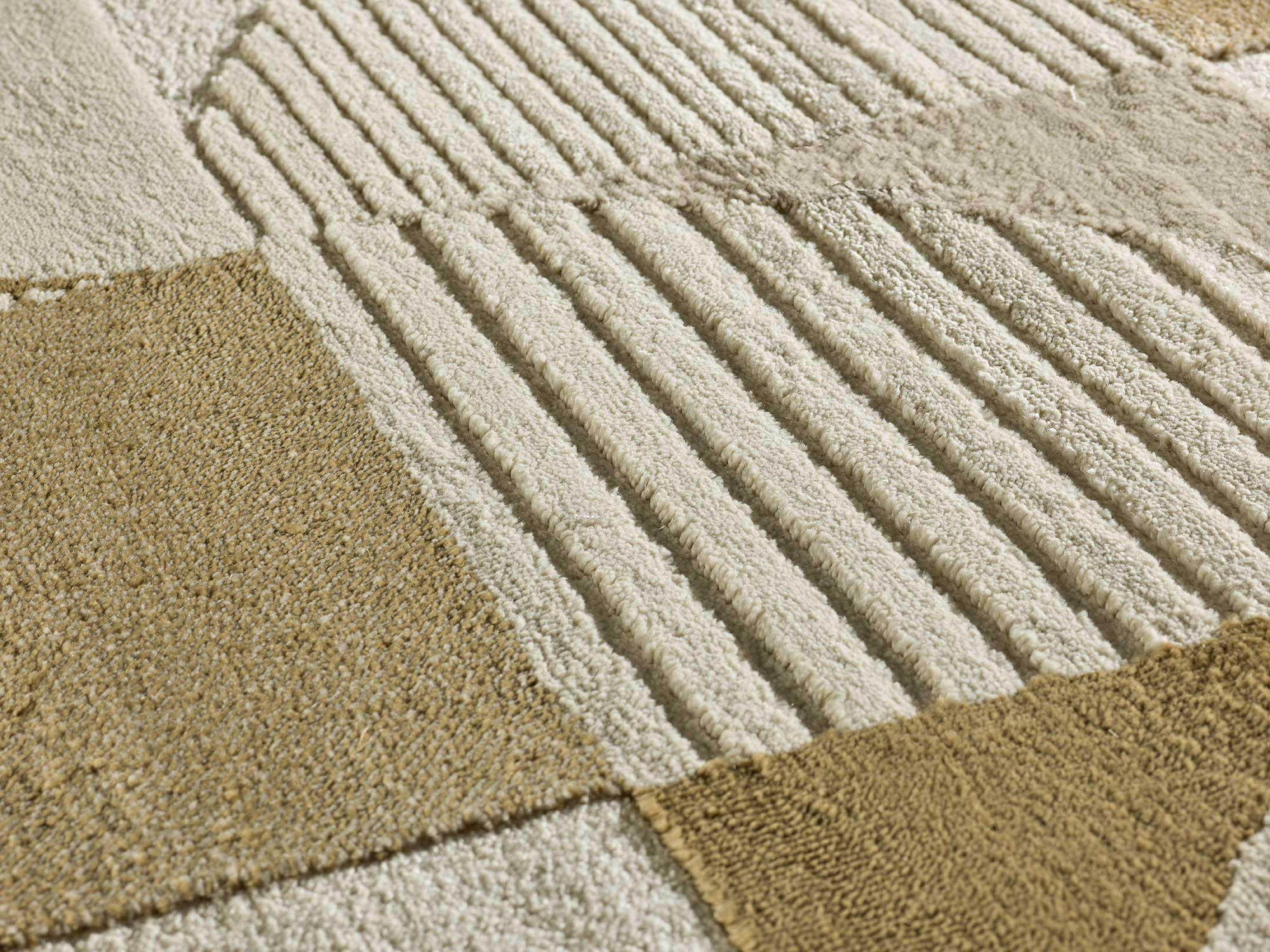 WEBTEPPICH Erdfarbe Melfi 160/230 cm - Hellbraun/Kupferfarben, Naturmaterialien/Textil (160/230cm) - Atticgo