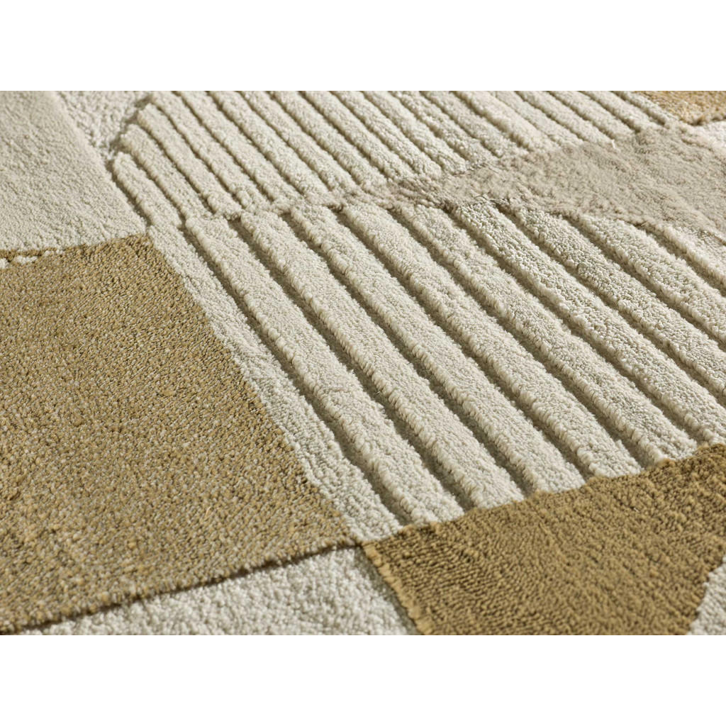 Thumbnail - Atticgo Webteppich, Kupfer, Hellbraun, Textil, Abstrakt, Rechteckig, 140x200 cm, Oeko-Tex® Standard 100, in verschiedene...