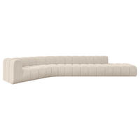 ECKSOFA modulares Sofa Tilmo-L2 - 490x194x70 cm Beige - Beige, Holzwerkstoff/Textil (490/194cm) - ALTDECOR