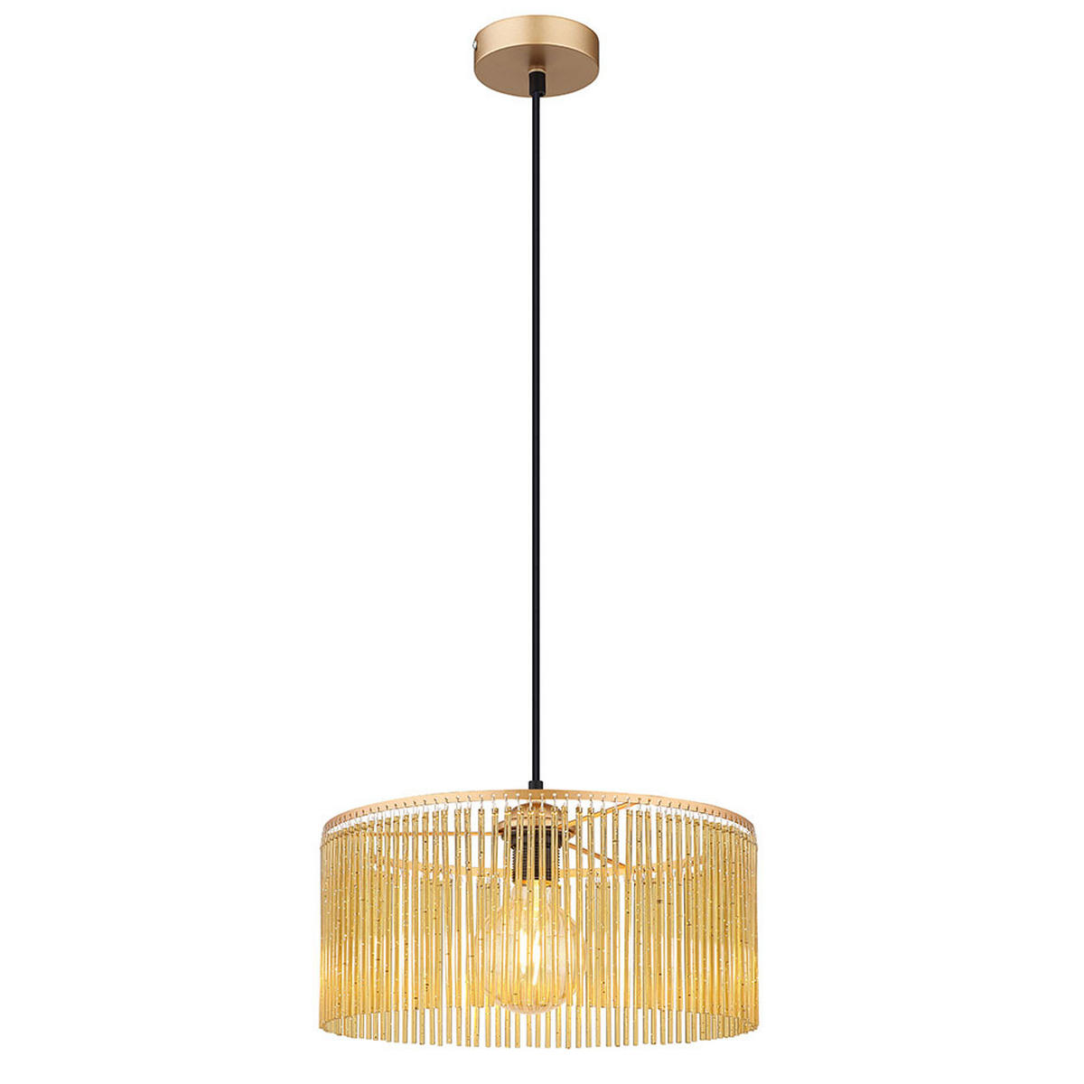 LED HÄNGELEUCHTE Leeds Gold - Goldfarben, Metall (35/35/135cm) - Nowa