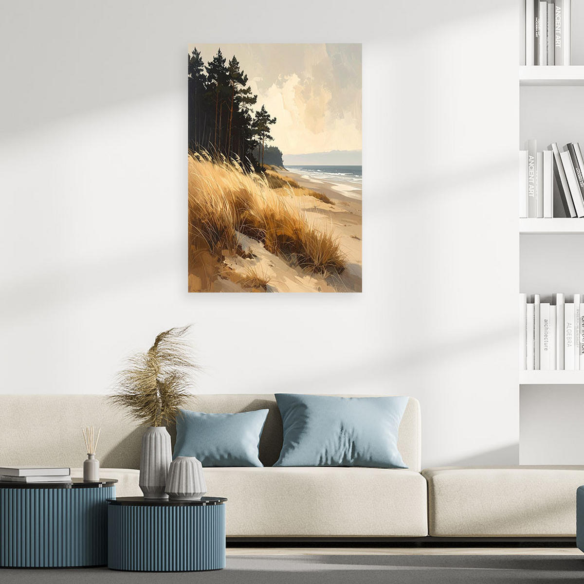 LEINWANDBILD Natur und Botanik 80x120cm - Beige, Textil (80/120cm) - Feeby