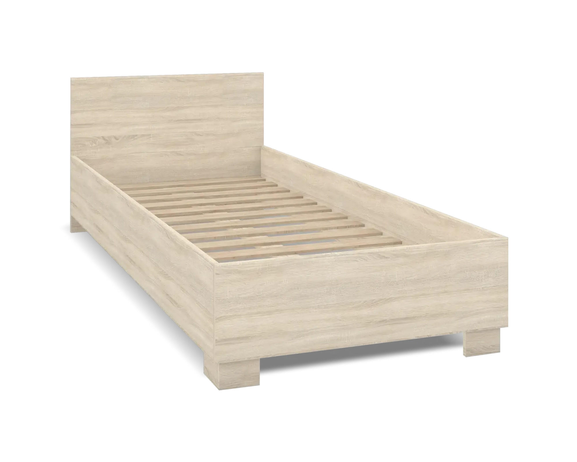 JUGENDBETT INGE 36 90/200 Sonoma - Sonoma Eiche, Holzwerkstoff (90/200cm) - Deine Möbel 24