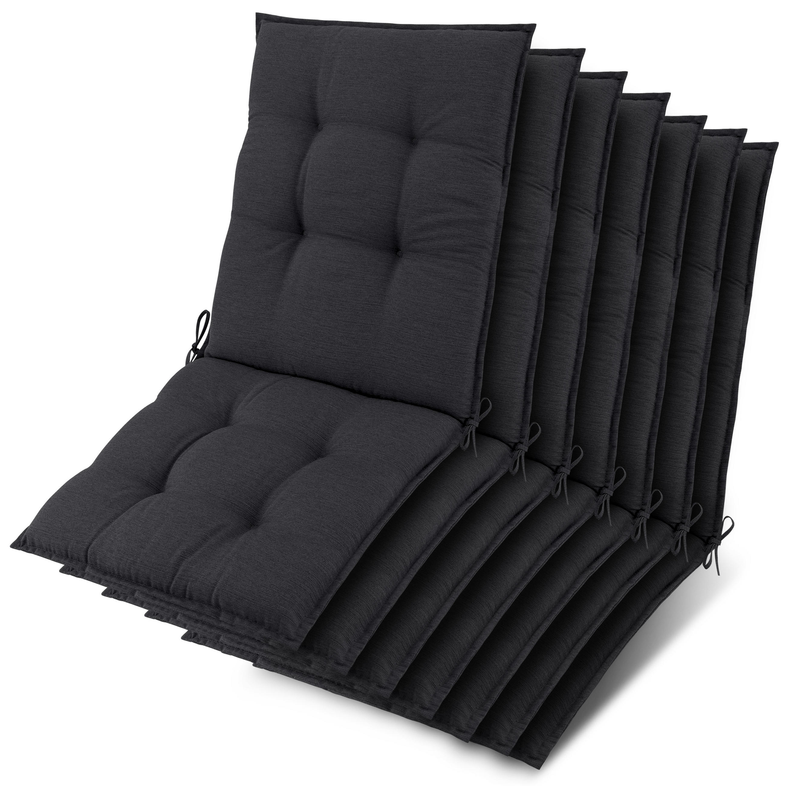 NIEDERLEHNER Sun-NL 105x50x8cm Anthrazit (7tlg) - Anthrazit, Textil (50/100cm) - Beautissu 