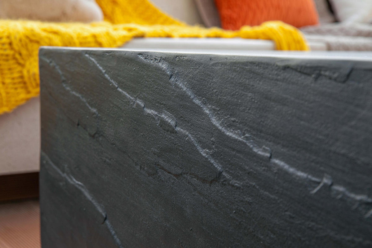 COUCHTISCH COLORADO aus GF-Beton Quadrat, Wetterbeständig, 102x102x36 cm - Dunkelgrau, Naturmaterialien (102/102/36cm) - Elementi