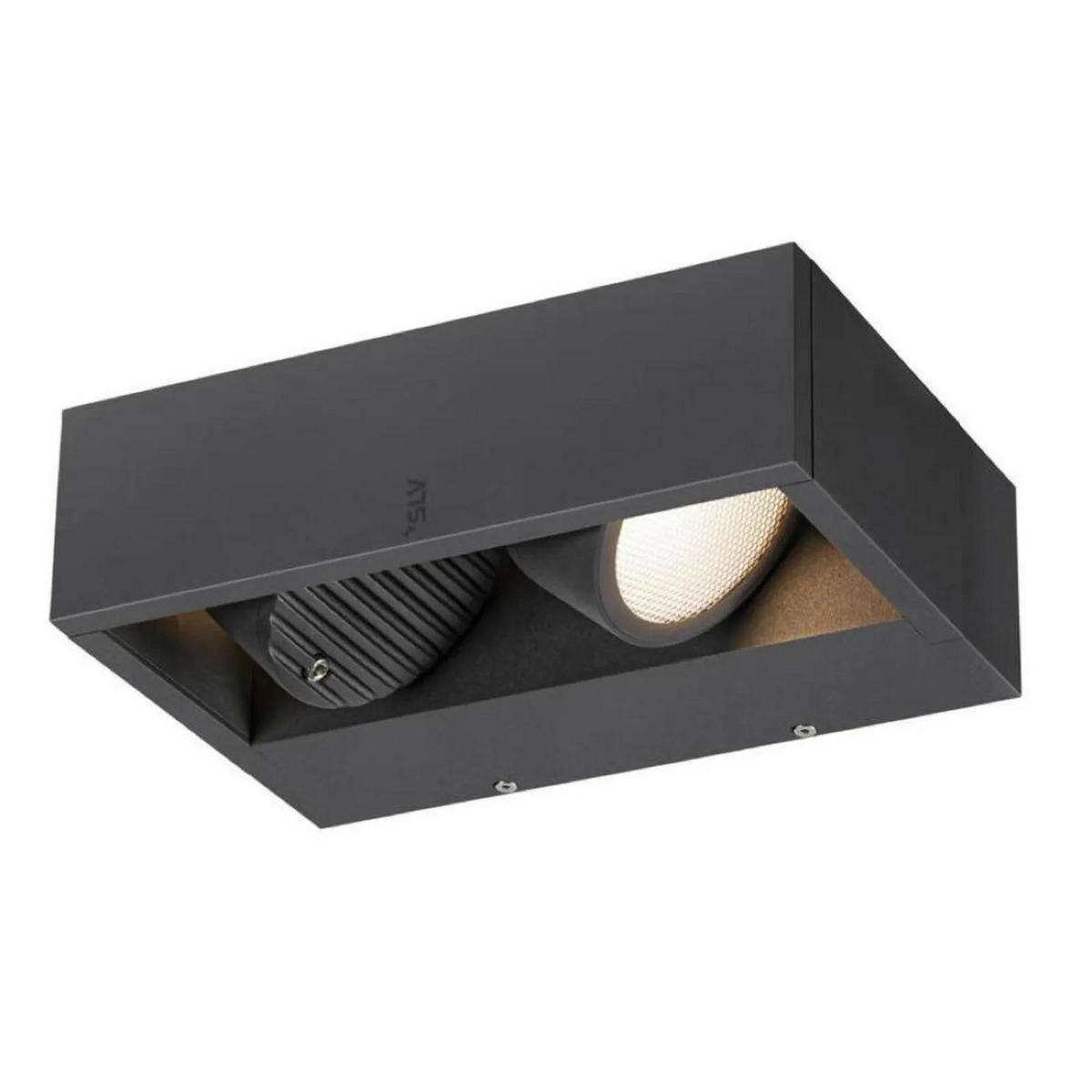 WAND- & DECKENLEUCHTE ESKINA FRAME - Anthrazit, Metall (17.1/17.1/7.3cm) - SLV