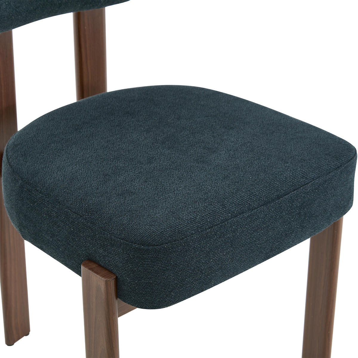STUHL-SET DE-36458 4 Stück mit gebogener Rückenlehne Schwarz - Schwarz, Metall (57/82.5/49cm) - ComfortXL