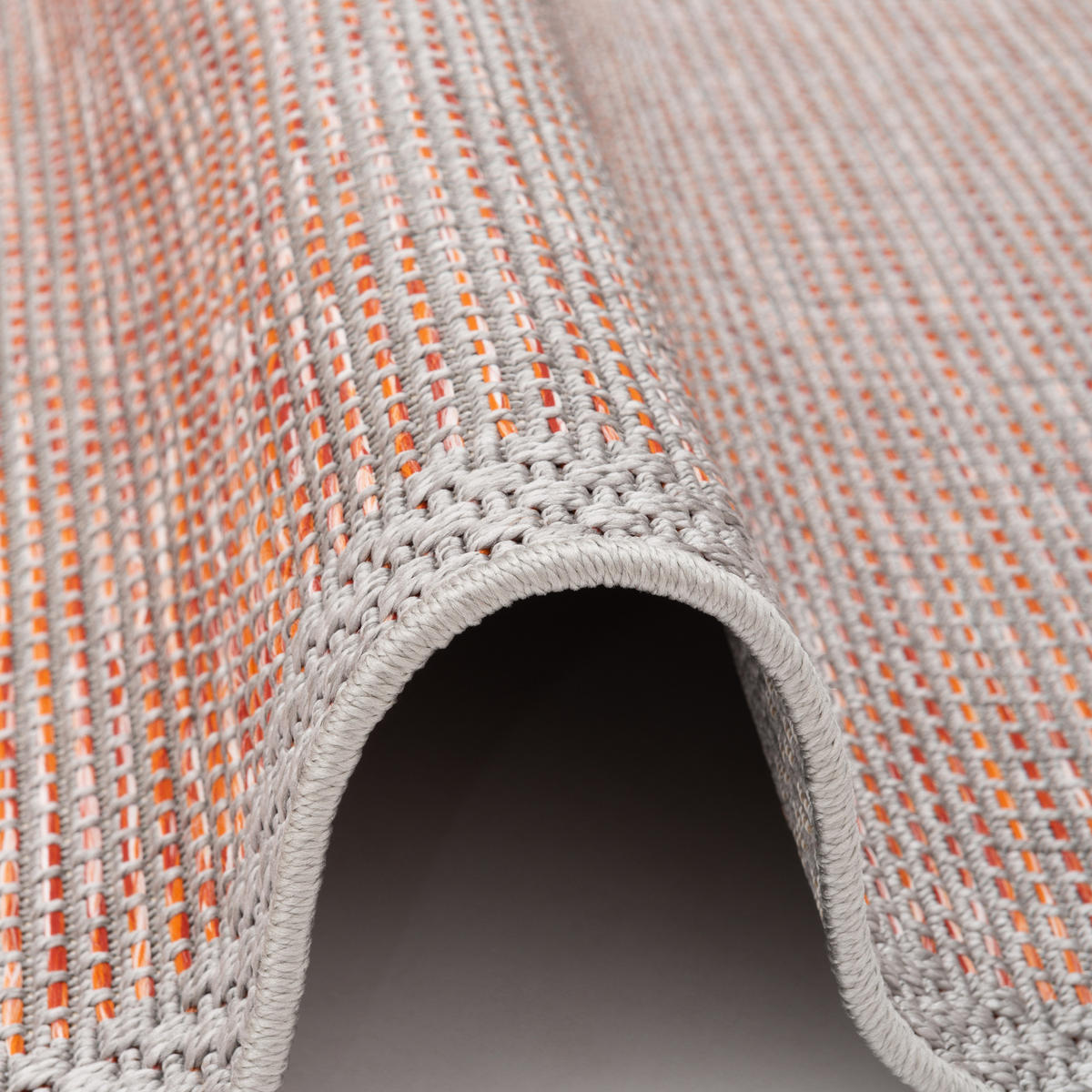 IN & OUTDOOR TEPPICH FLACHGEWEBE OTTAWA MIX - Orange, Textil (80/150cm) - Pergamon