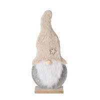 FILZFIGUR Wichtelmännchen Imka 29 cm - Grau, Textil (4/29/12cm) - Boltze Home