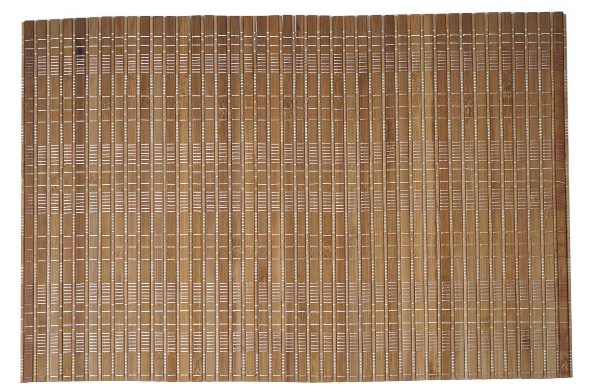 TISCHSET rechteckig Dunkelbraun 6er-Set - Dunkelbraun, Holz (30/45cm) - MCW