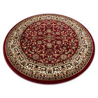 TEPPICH Royal 150 cm - Rot, Textil (150/150cm) - rugsX