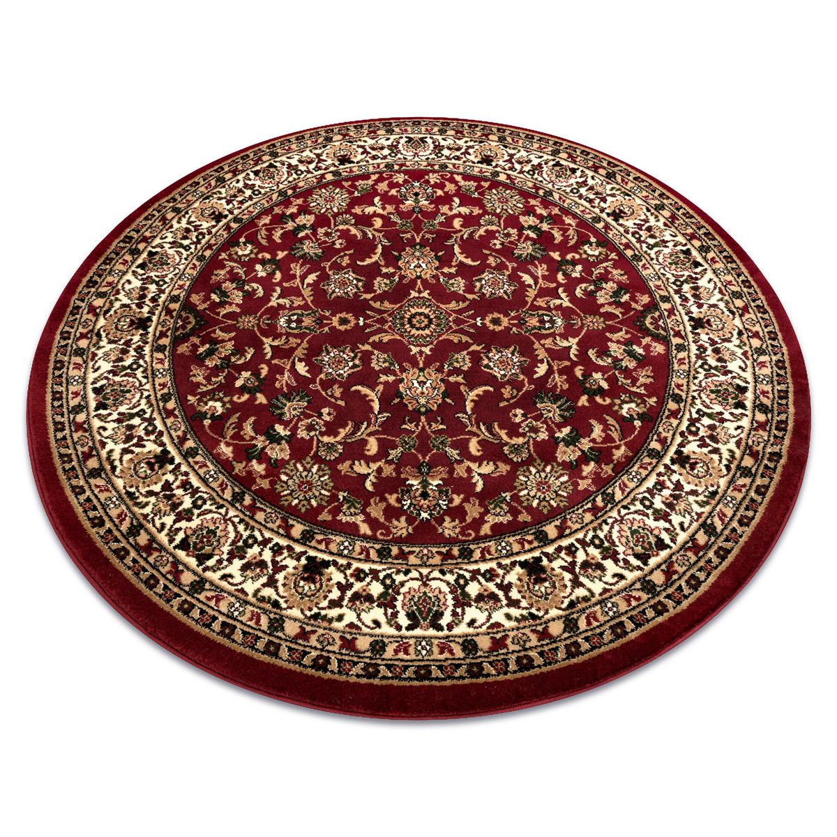 TEPPICH Royal 150 cm - Rot, Textil (150/150cm) - rugsX