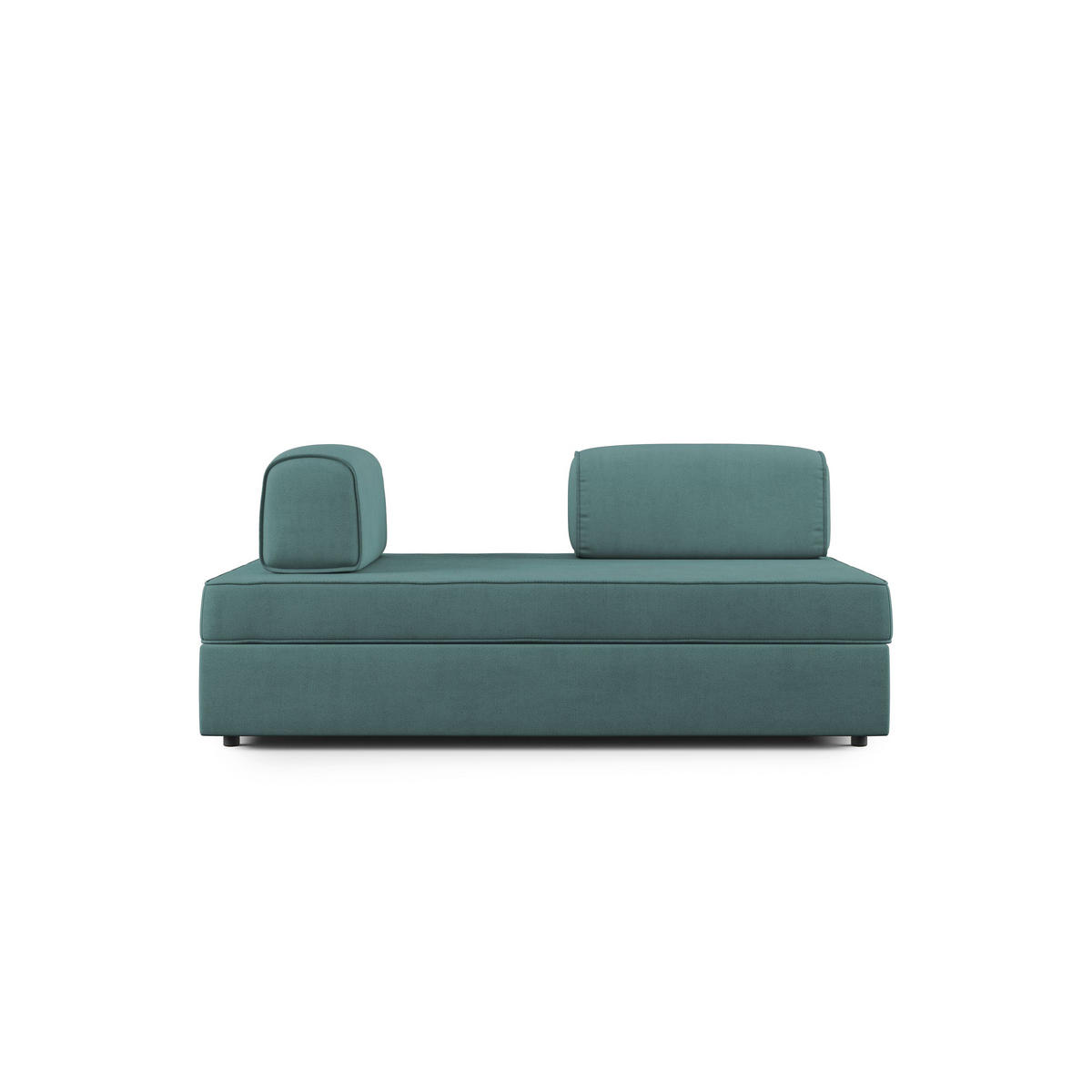 LINEARSOFA Liberty ausziehbar - Petrol, Textil (200/42/105cm) - Divani.store