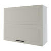 KÜCHENHÄNGESCHRANK Kvantum W8B/90 Vanille Matt / Weiß Matt 90 / 32,5 / 72cm - Creme/Weiß, Holz/Holzwerkstoff (90/72/36cm) - Feldmann-Wohnen