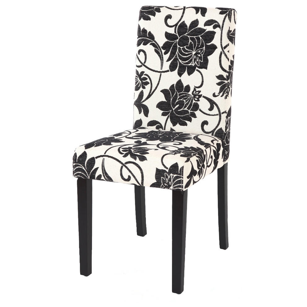 ESSZIMMERSTUHL Weiß, Schwarz 2er-Set - Creme/Schwarz, Textil (43/90/56cm) - Jamb