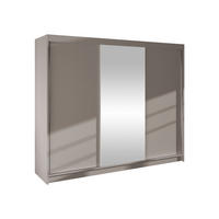 SCHWEBETÜRENSCHRANK Derby I - Kaschmir, Holzwerkstoff/Metall (200/215/58cm) - MIRJAN24