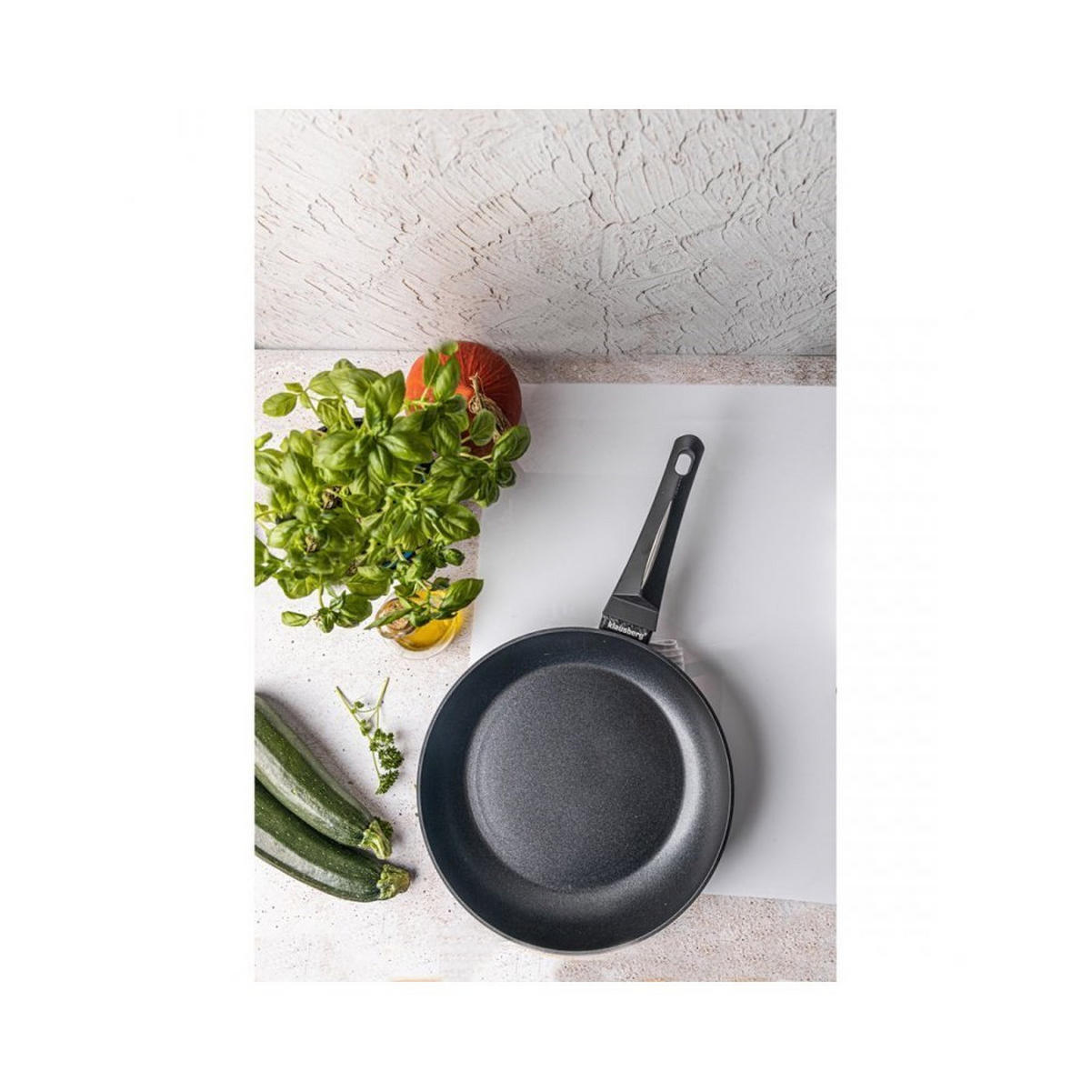 PFANNE Schwarz 28/28/5.2 cm KB7690 - Schwarz, Metall (28cm) - Klausberg 