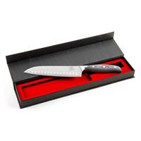 MESSER Santoku 18/5/3,3 cm - Schwarz, Metall (38.5cm) - Somagic