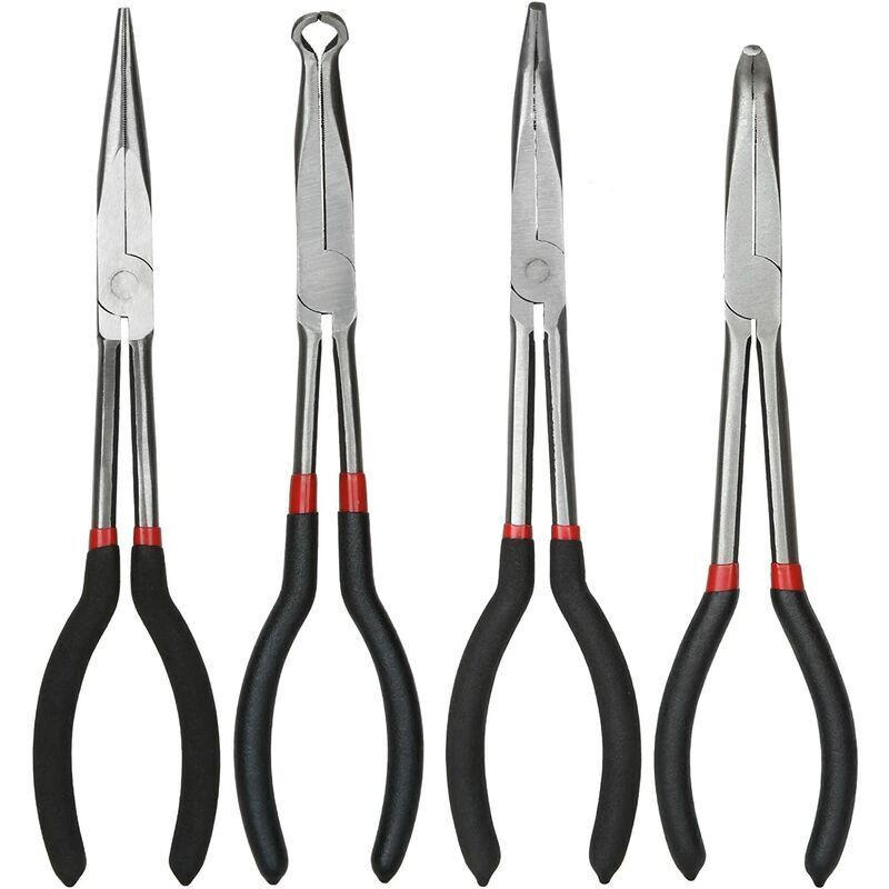 ZANGEN – 4-teiliges Set – 11 Zoll – Kohlenstoffstahl - Schwarz, Metall (280/1/1cm) - DCA