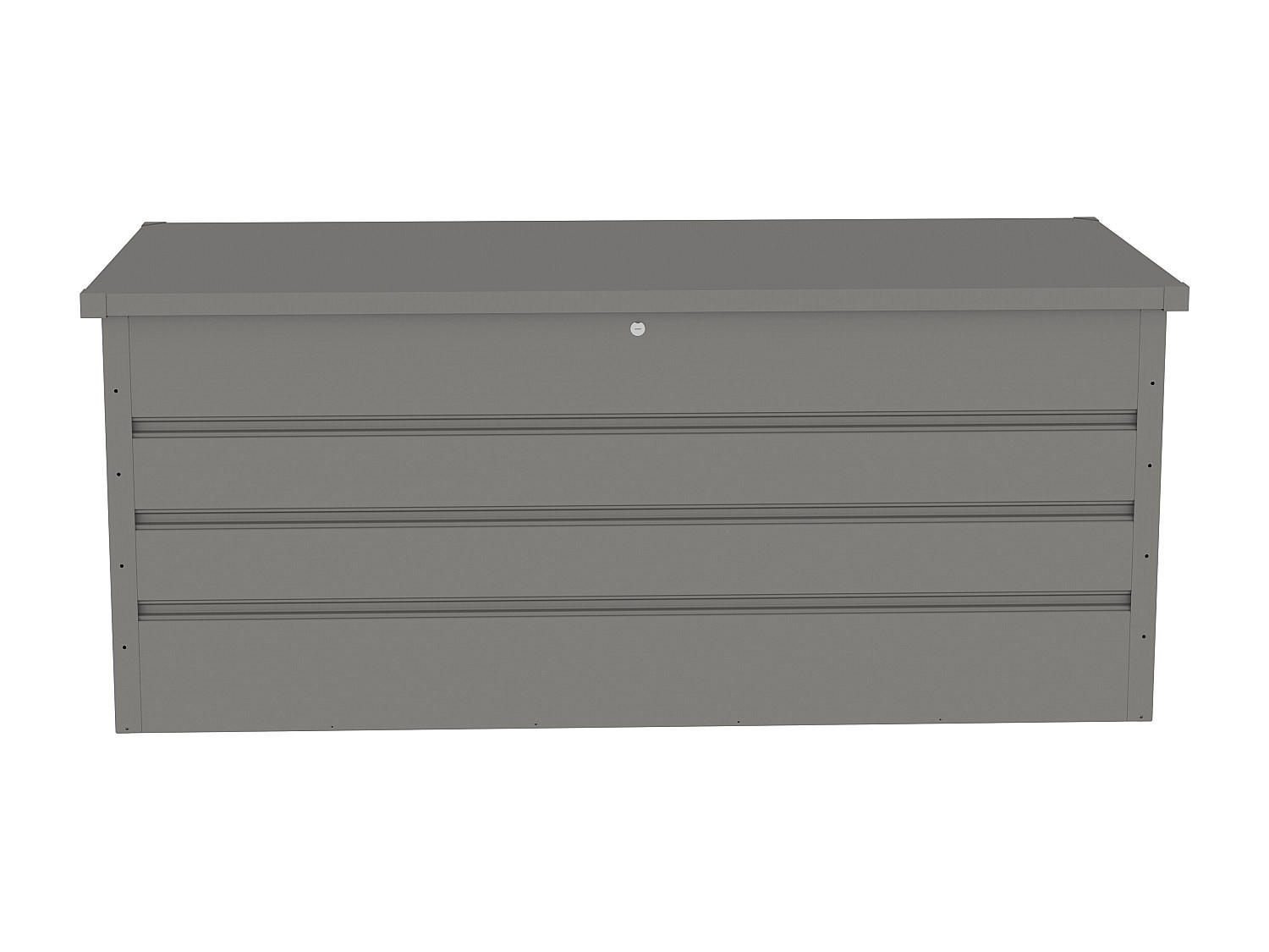 GARTENBOX - 174 cmcm x 73 cmcm - Metall - Grau - TOMASO - Grau, Metall (174/72/73cm) - Vente-Unique