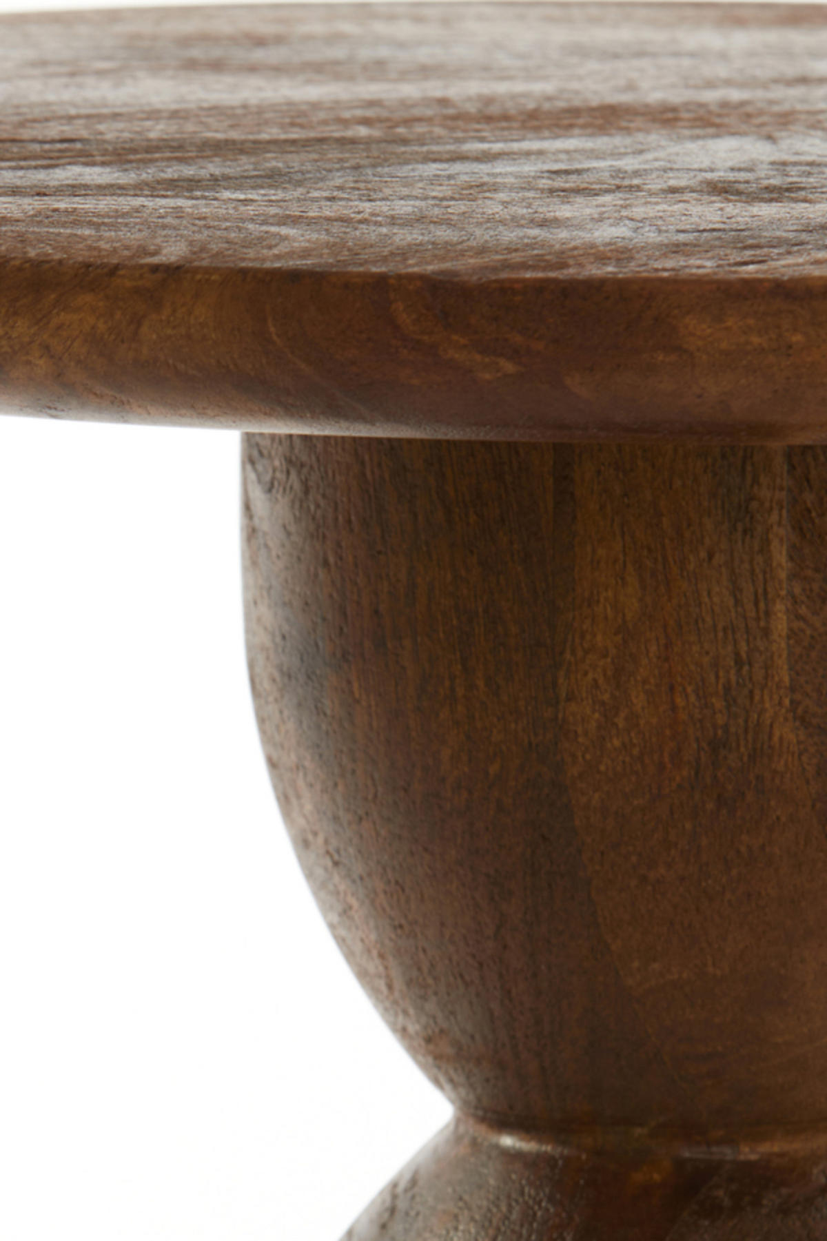 BEISTELLTISCH Torir Braun Ø40/50 cm - Dunkelbraun, Holz (40/40/50cm) - Light & Living