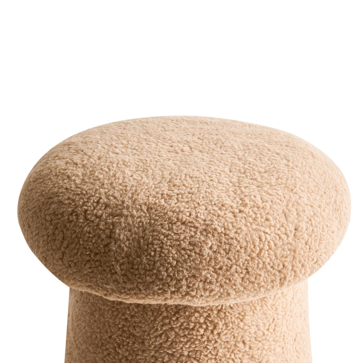 POUF Beige Eufaula - Beige, Textil (45/36/45cm) - Beliani