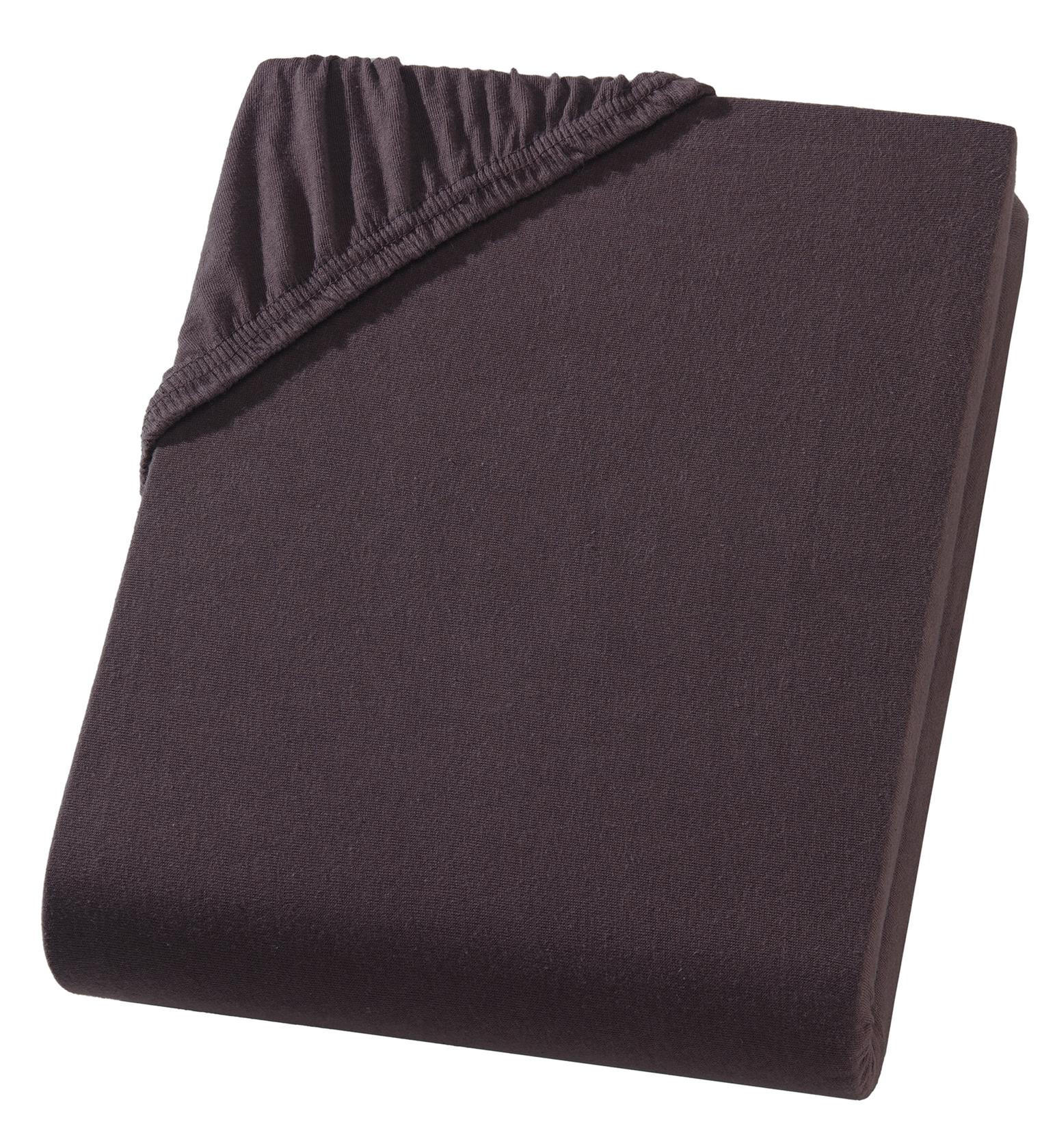SPANNBETTLAKEN Boxspringbett Jersey 180x200 180x220 200x200 200x200, Wasserbett Bettlaken aus 100% Baumwolle - Braun, Textil (200/220cm) - Carpe Sonno