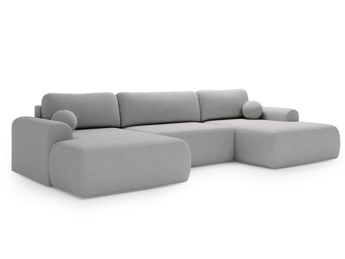 ECKSOFA U Savana Grau - Grau, Holz/Textil (344/177cm) - Graingold