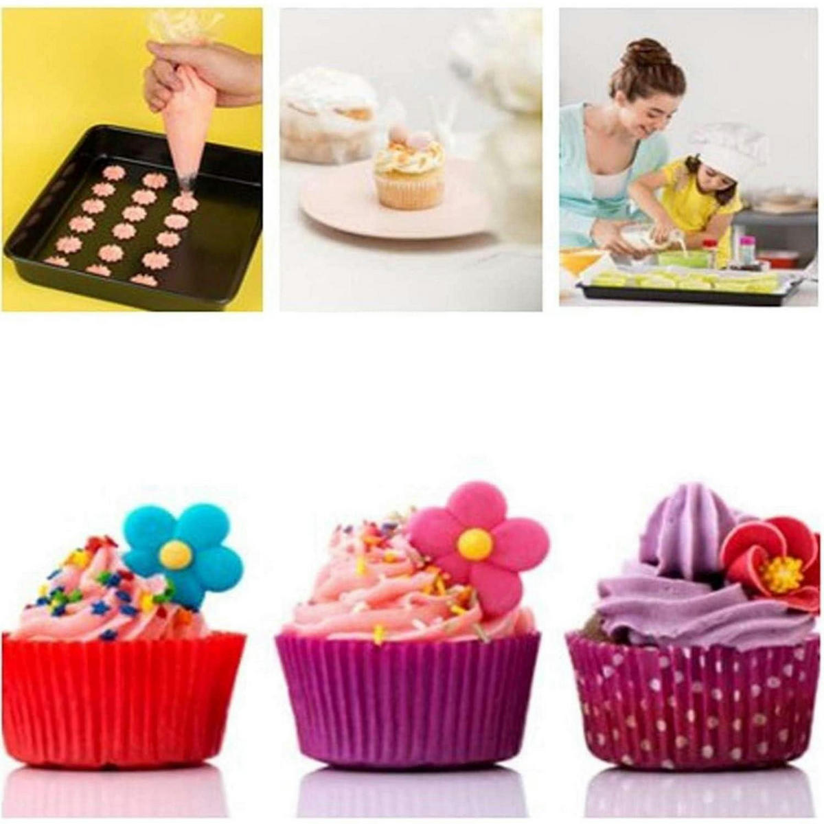 SPRITZBEUTEL 4er Set 30.5 cm, 40.6 cm - Weiß, Kunststoff (40.6/40/40.6cm)
