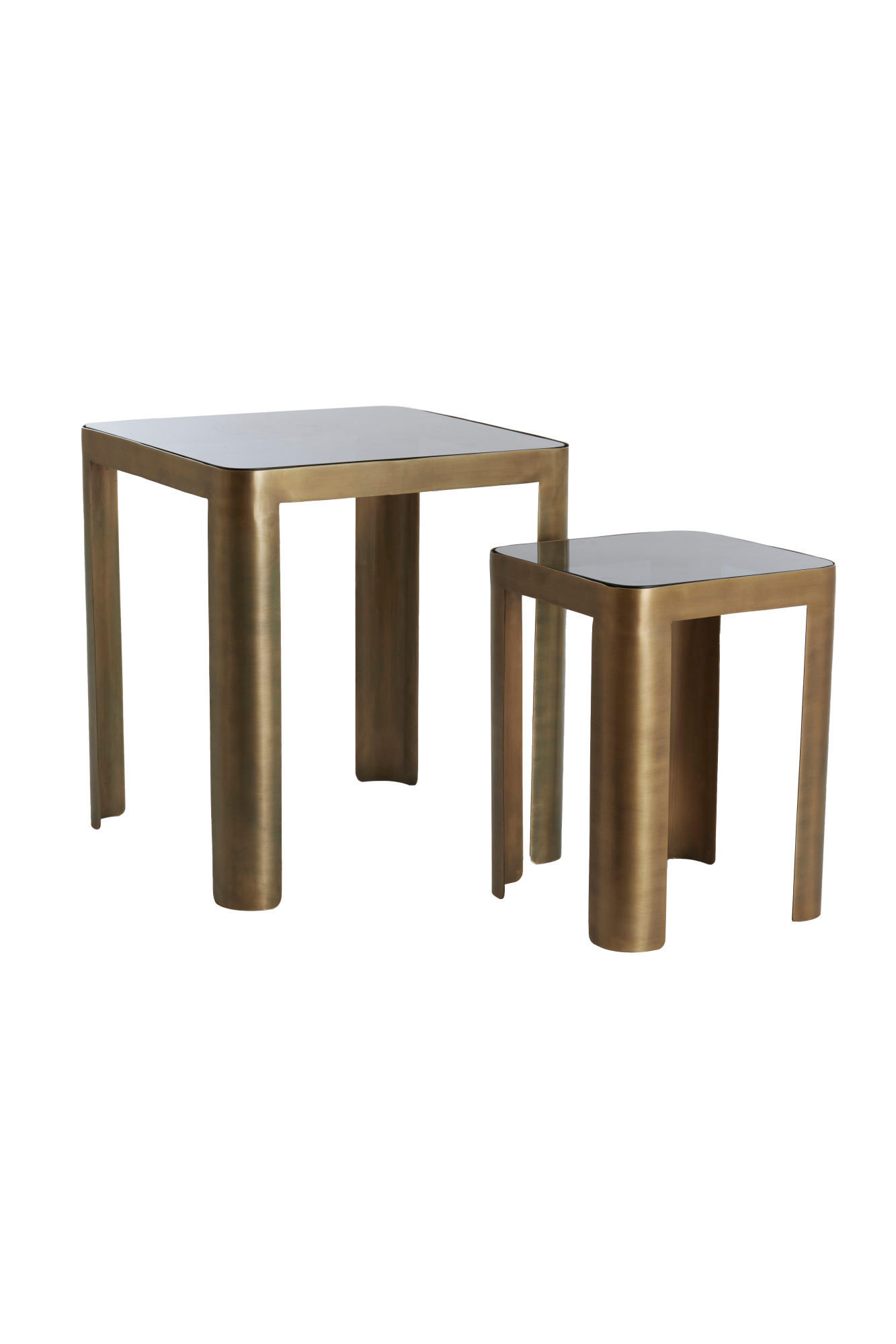 BEISTELLTISCH Oxe Bronze 45/45/50 cm 2er-Set - Bronzefarben, Metall (45/45/50cm) - Light & Living