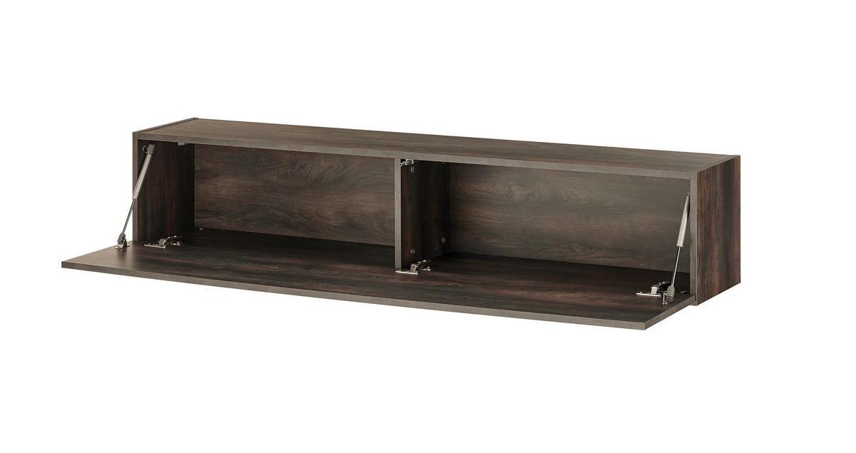 HÄNGEELEMENT M18 Thermo Oak 152/30/30 cm - Graubraun, Holzwerkstoff (152/30/30cm) - Livojo