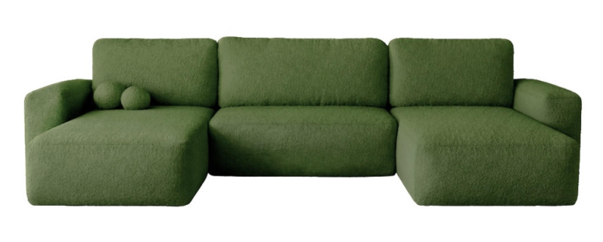 Sepro Meble Ecksofa Grün 374x177 cm