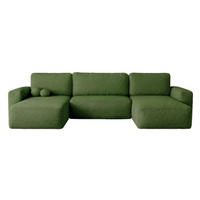 ECKSOFA Grün ILO Mit Bettkasten Und Schlaffunktion - Grün, Textil (374/177cm) - Sepro Meble
