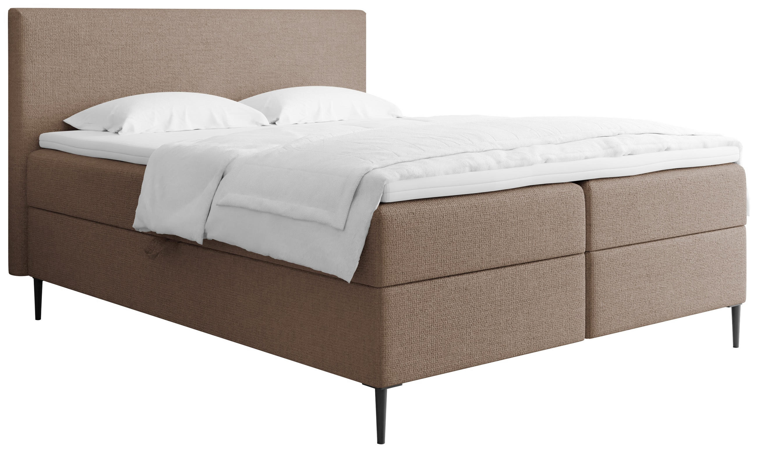 WFL Group Boxbett Braun 200x200 cm