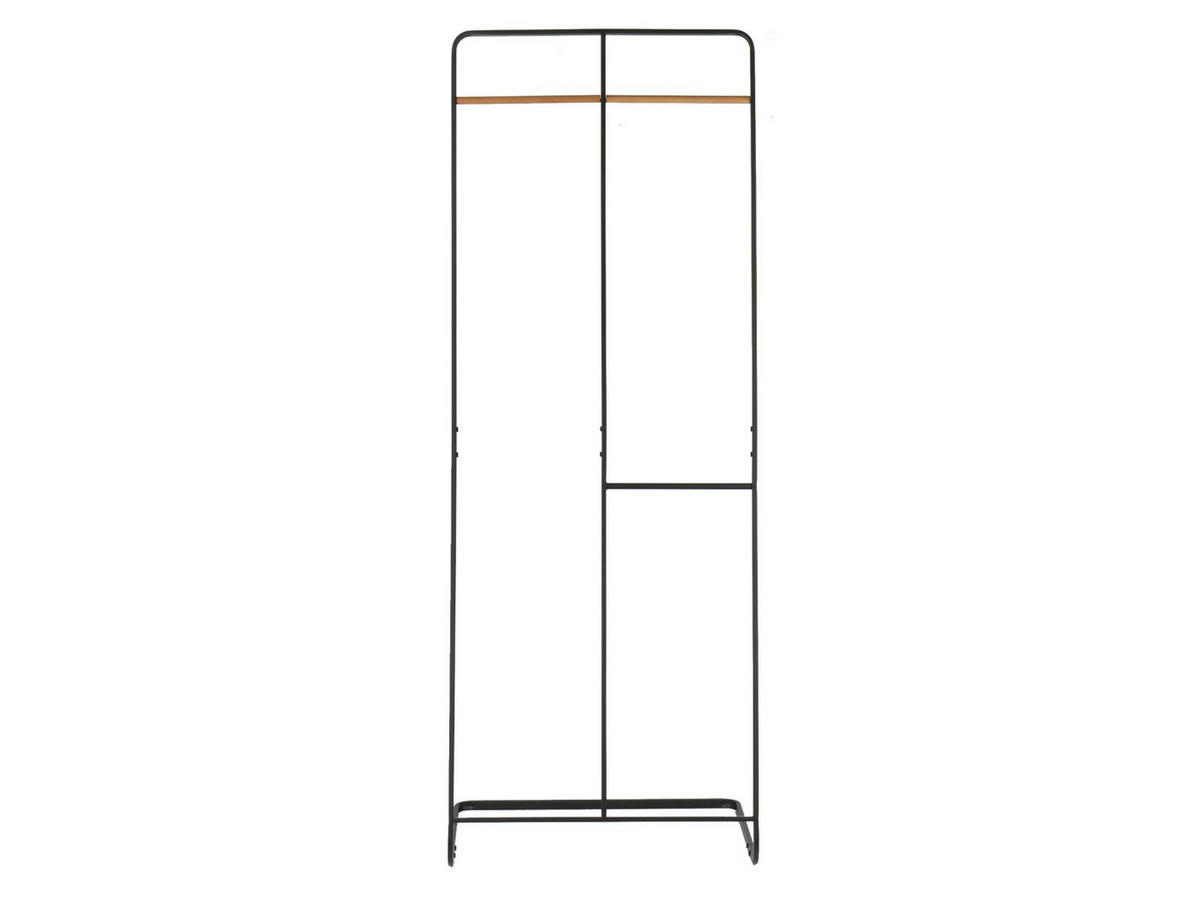 GARDEROBENSTÄNDER Tower schwarz 61/163/45 cm freistehend - Schwarz, Metall (45/163/61cm) - Yamazaki
