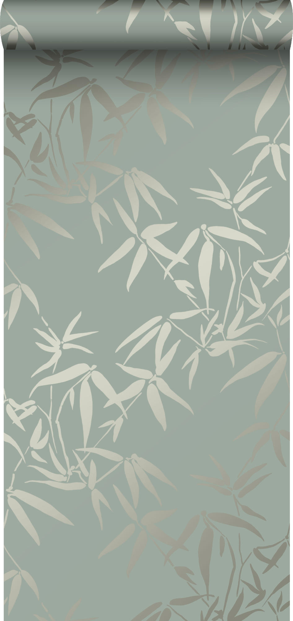 TAPETE Bambusblätter 53 cm x 10.05 m - Grün, Papier (53/1000cm) - Origin Wallcoverings