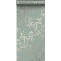 TAPETE Bambusblätter 53 cm x 10.05 m - Grün, Papier (53/1000cm) - Origin Wallcoverings