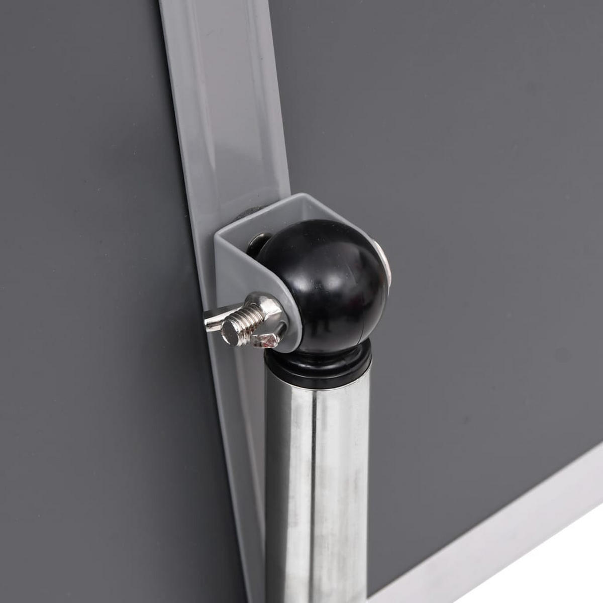 A4-PLAKATSTÄNDER Silbern Aluminiumlegierung - Silberfarben, Metall (25/108/25cm) - vidaXL