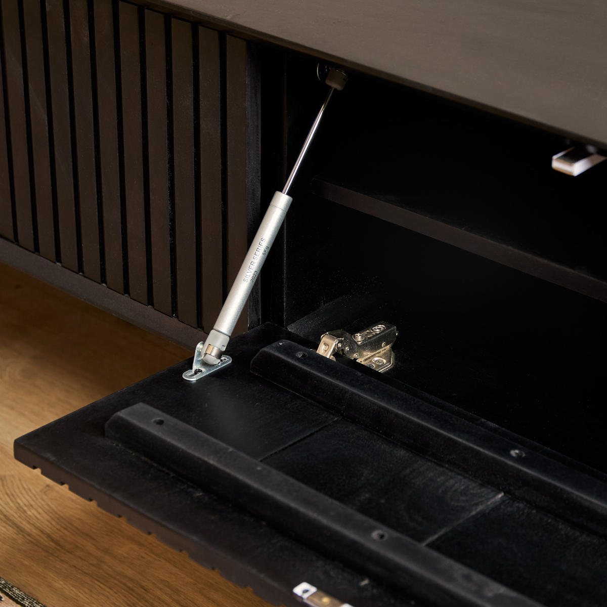 TV-MÖBEL Madison Schwarz 35/200/30 cm - Schwarz, Holz (200/30/35cm) - Starfurn