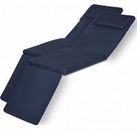 DECKCHAIRAUFLAGE Loftlux DC 175x45x5cm Dunkelblau (2tlg) - Dunkelblau, Textil (45/10/175cm) - Beautissu 