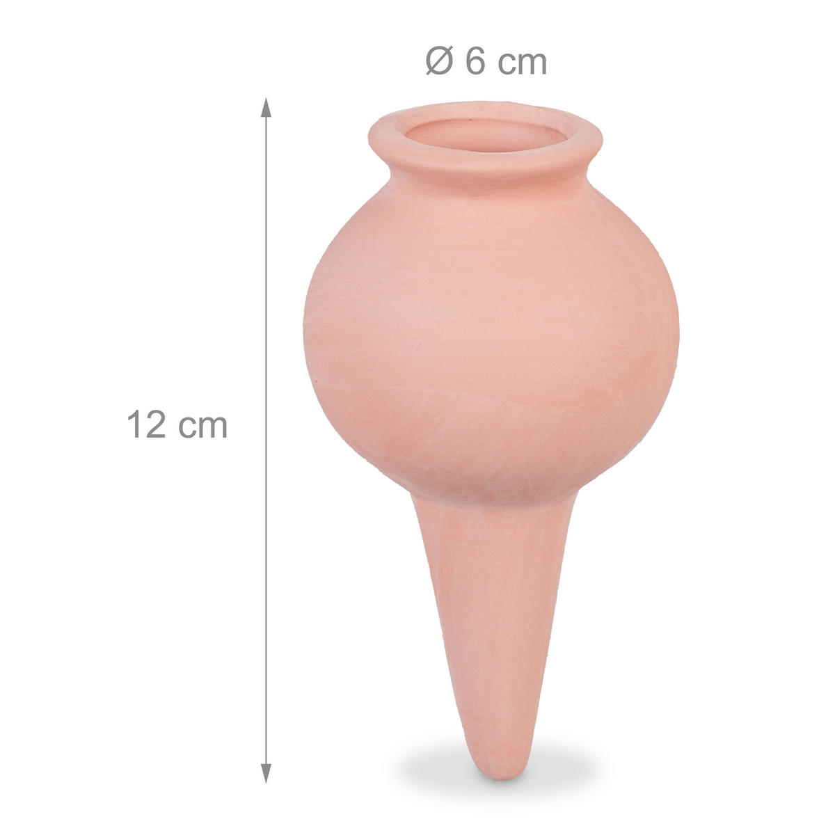 6XTONKEGEL - Hellbraun, Keramik (6/12/6cm) - Relaxdays