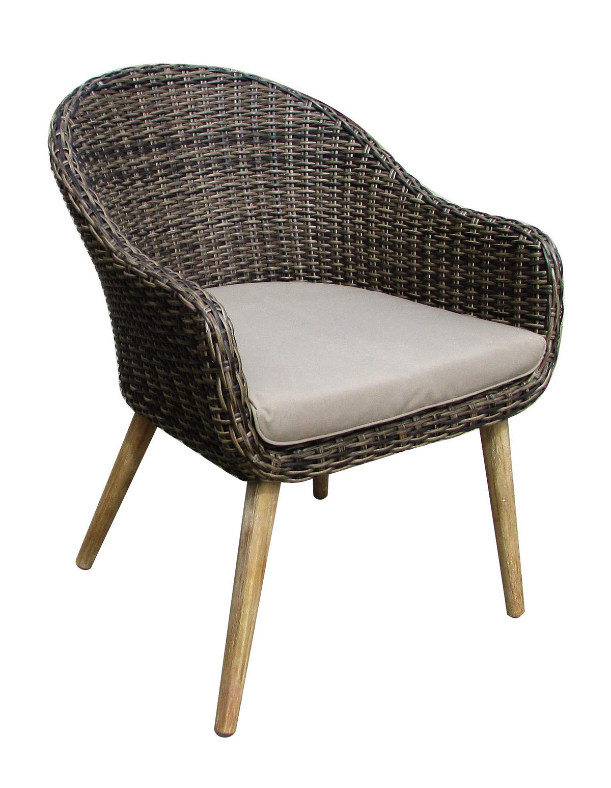 GARTEN-SITZGRUPPE Peer 5-teilig Gartenmöbel-Set - Braun, Holz - DELUKE