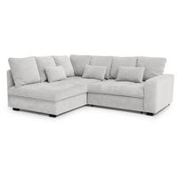 ECKSCHLAFSOFA Ramo mit Bettkasten, Topper gratis, Beige, links - Beige/Schwarz, Textil (229/190cm) - Beautysofa