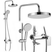 DUSCHGARNITUR Rea Veneta Chrome - Chromfarben, Metall (30/136/45cm) - REA
