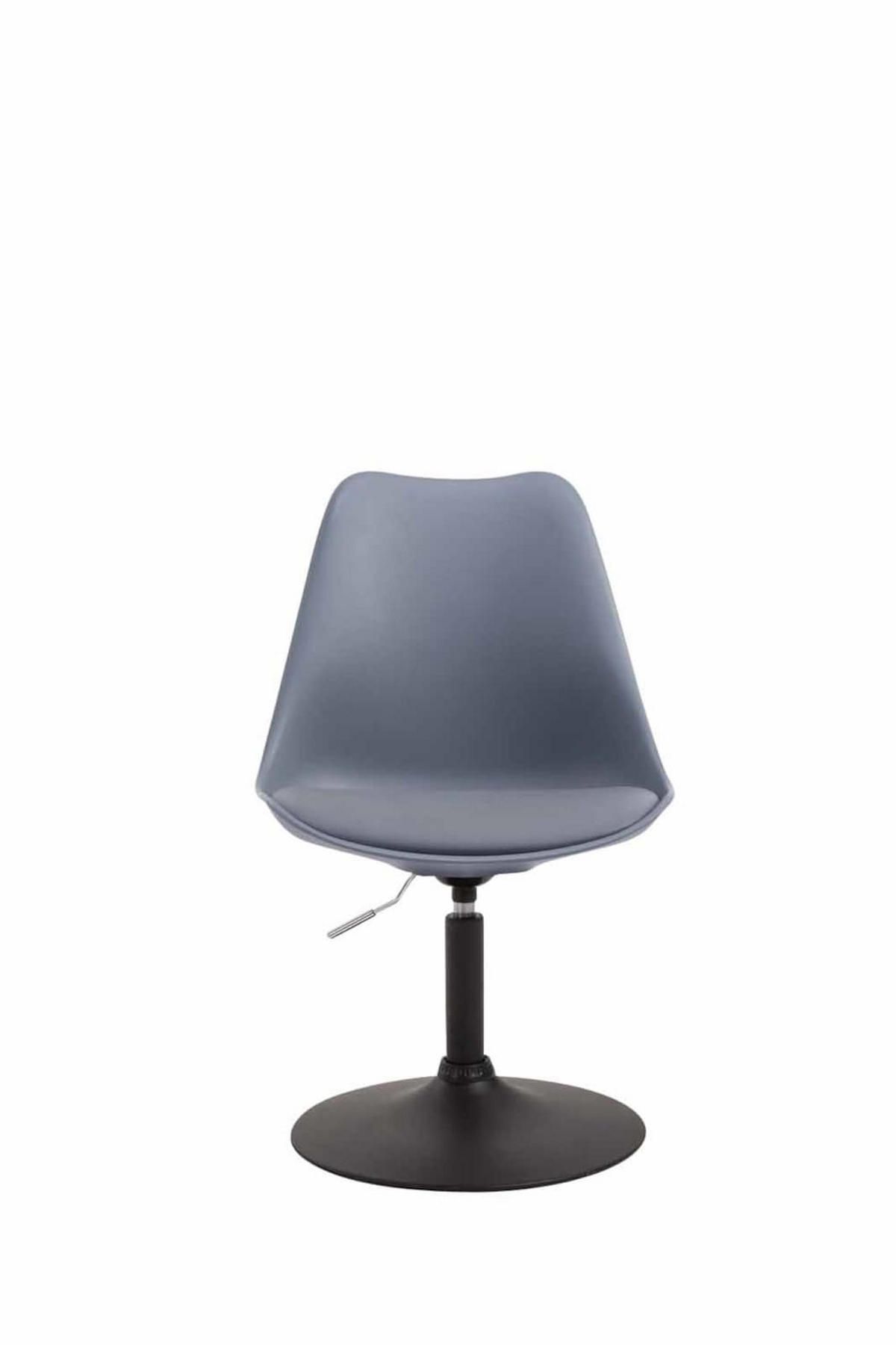 DREHSTUHL 4er Set Kunststoff grau - Schwarz/Grau, Kunststoff/Metall (48/76/57cm) - CLP