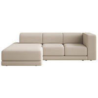 ECKSOFA Novals L-Form, 4-Sitzer, links 278 cm - Beige/Schwarz, Holz/Kunststoff (278/168cm) - Selsey
