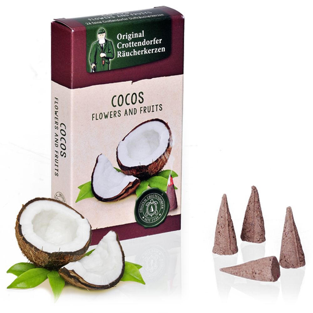RÄUCHERKERZEN Flowers & Fruits Cocos 24er Packung - Multicolor, Holz (0.1/1/0.1cm) - Crottendorfer
