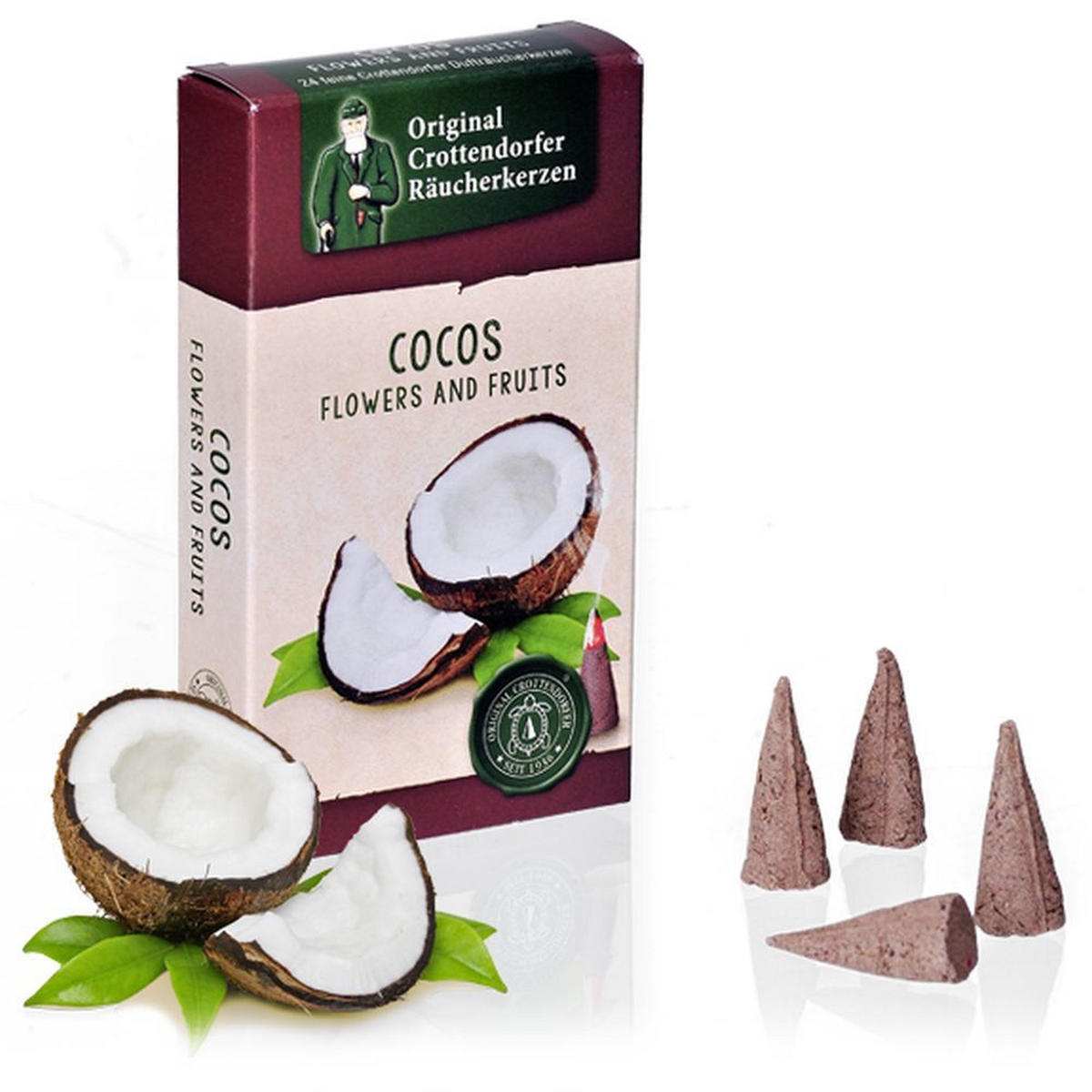 RÄUCHERKERZEN Flowers & Fruits Cocos 24er Packung - Multicolor, Holz (0.1/1/0.1cm) - Crottendorfer