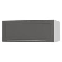 KLAPPHÄNGESCHRANK Kvantum W6B/90 Graphit Matt / Weiß Matt 90 / 59 / 36cm - Graphitfarben/Weiß, Holz/Holzwerkstoff (90/36/59cm) - Feldmann-Wohnen