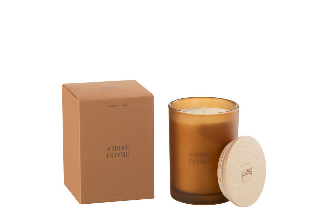 DUFTKERZE ACCORDS ESSENTIALS - Dunkelorange - 38 Std. - Dunkelorange, Paraffin (8.5/12.5cm) - J-Line